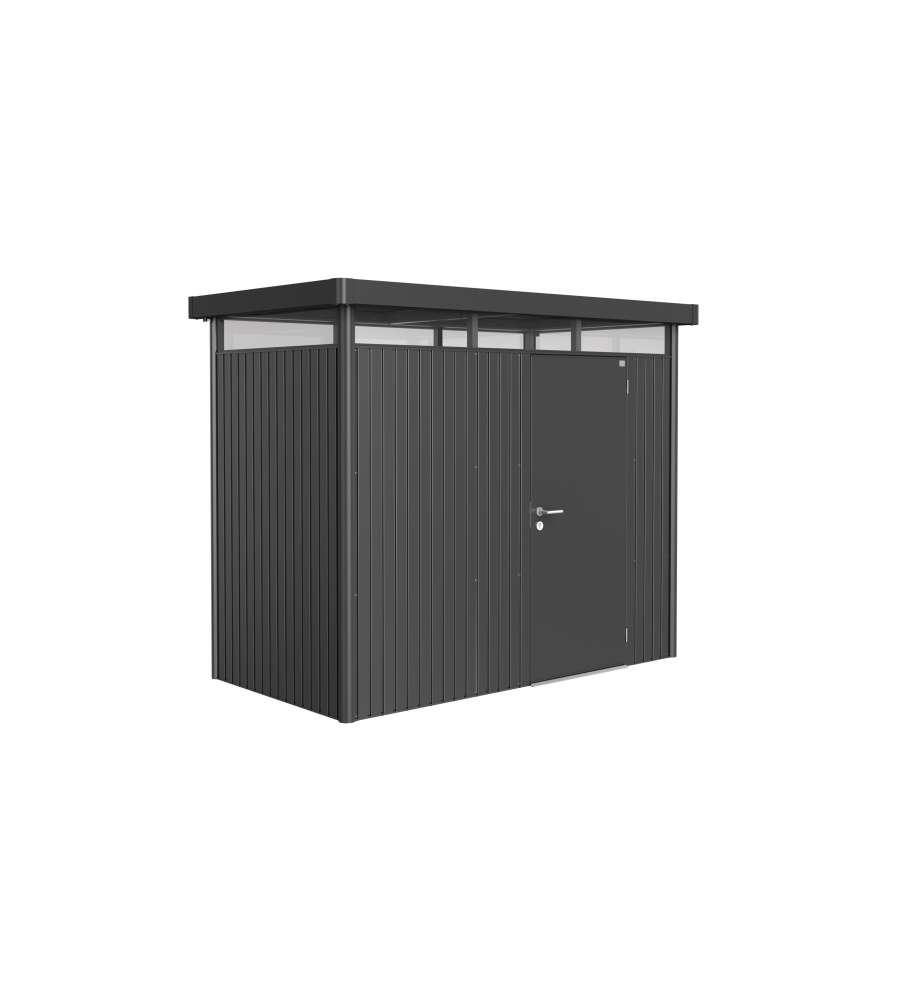 Casetta HighLine Misura H1 grigio scuro metallizzato, porta standard