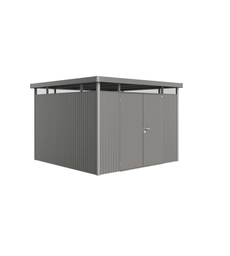 Casetta Porta Attrezzi Highline H6 Grigia con 2 porte battenti