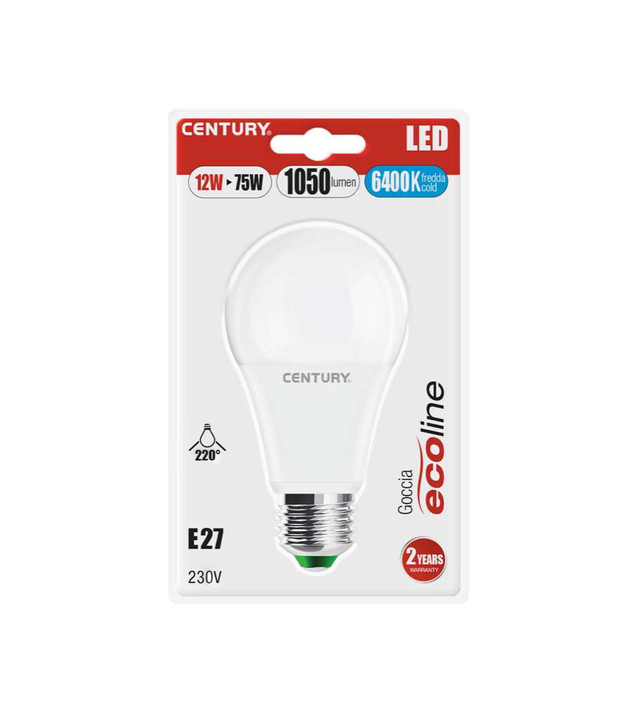 Lampada Classica Led Ecoline Goccia A60 - 12W