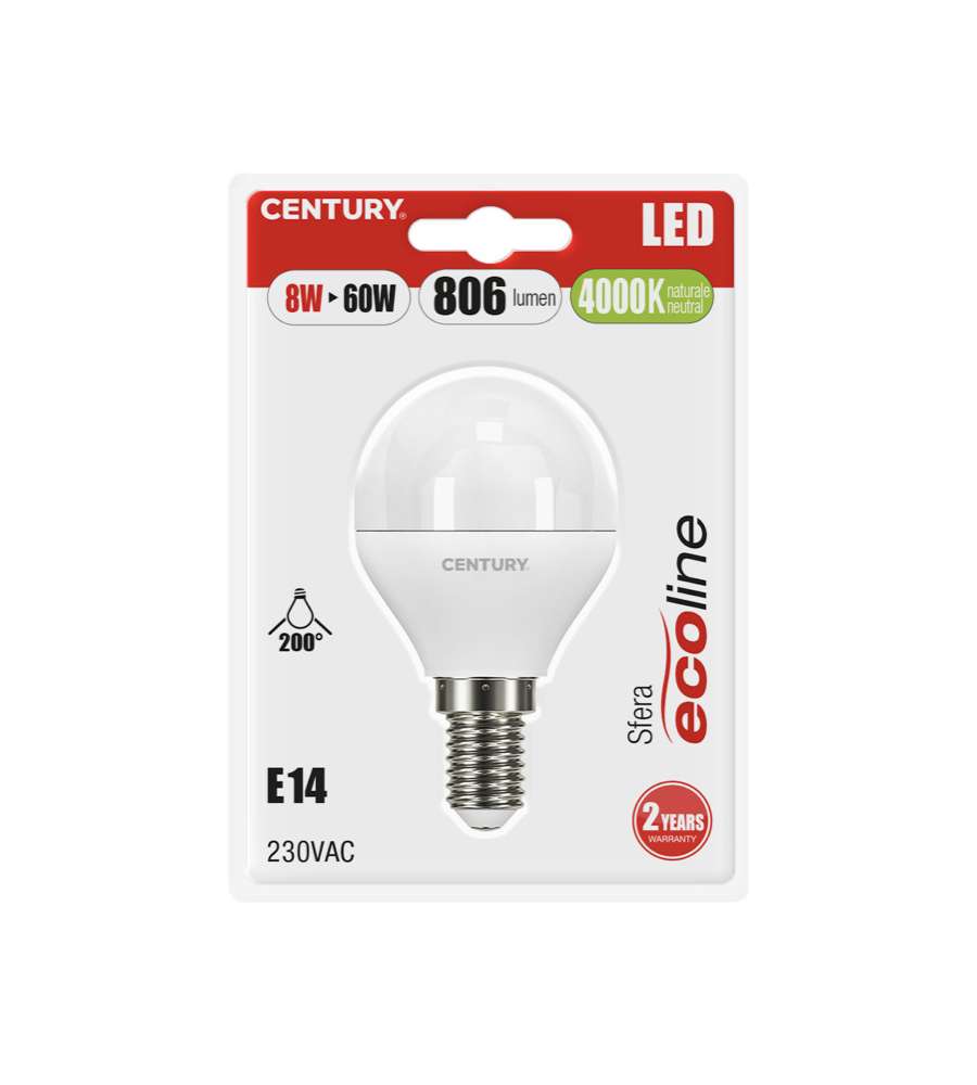 Sfera Led Ecoline 8W 60W