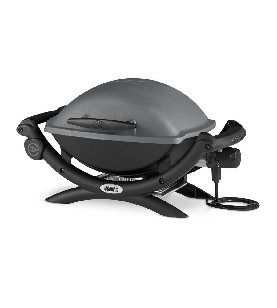 WEBER Barbecue Elettrico Q 1400 in Ghisa, Grigio Antracite