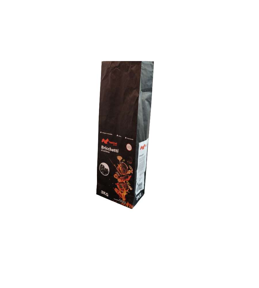 Bricchetti di carbone a sfera squirrel 3 kg