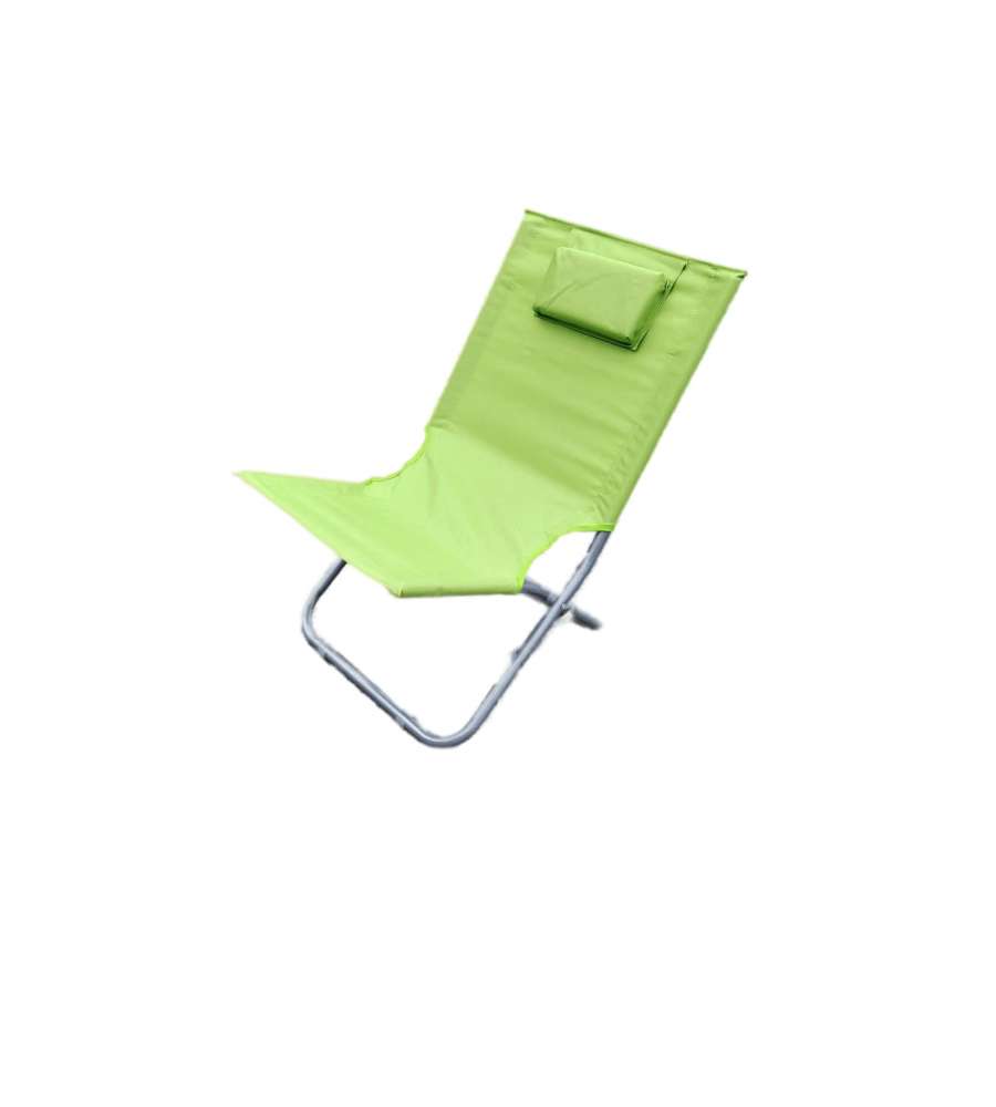 Sedia da Spiaggia Silver con Poggiatesta - 63x48x75 cm