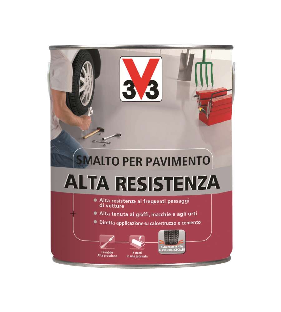 Smalto Pavimenti Alta Resistenza Grigio Scuro 2,5 l