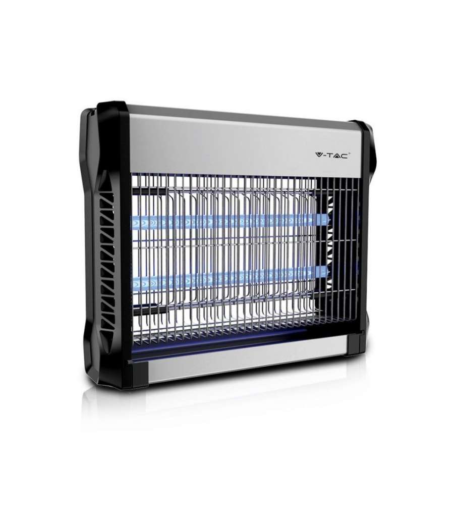 V-TAC Zanzariera Elettrica 16W con Tubo UV 2x8W 50mq - Alluminio Antigraffio