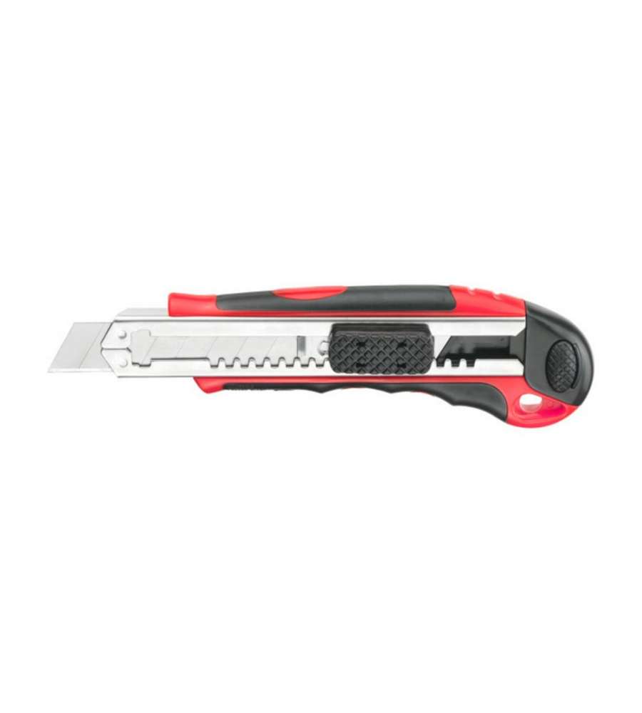 Connex Cutter Professionale 18 mm - Manico Ergonomico - Ricambio Lama Automatico - 3 Lame Inclusa