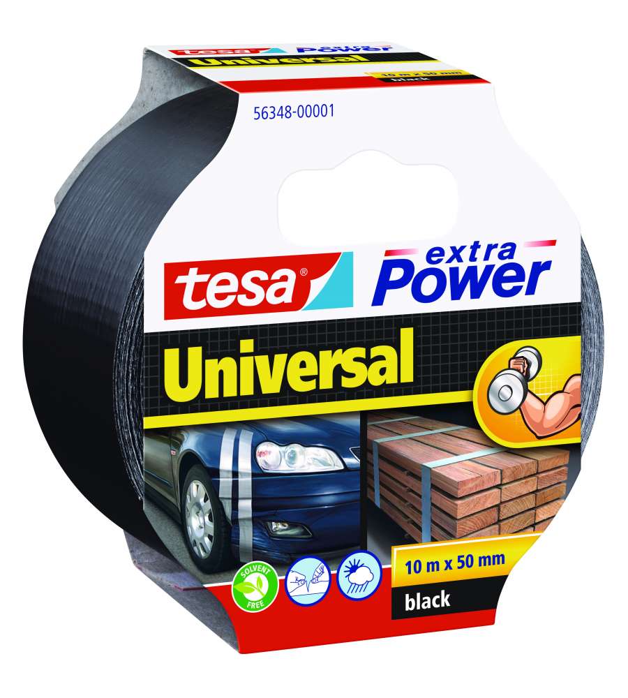 Tesa Nastro Universale Extra Power - Nero 10 m x 50 mm
