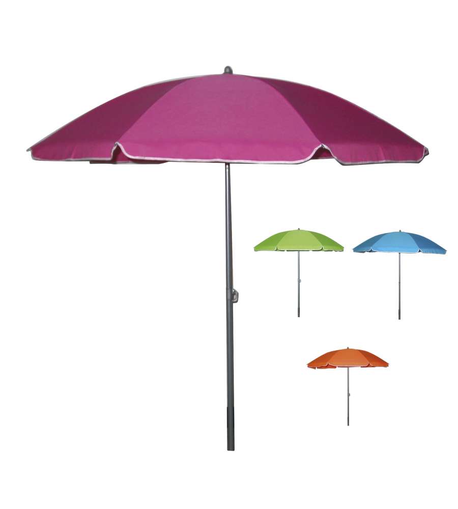 Ombrellone Mare in Poliestere - Assortiti -  200 cm Con Sacca