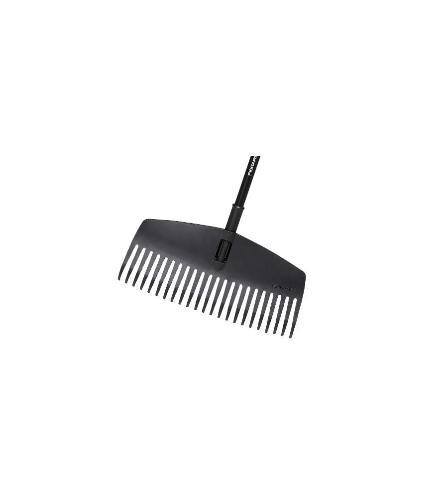 FISKARS Scopa in Plastica - 23 Denti - Manico in Alluminio 172 cm