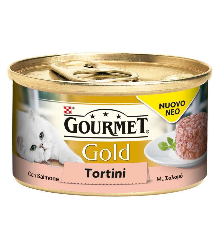 Gourmet Cibo Umido per Gatto - Tortini Salmone - 85 g