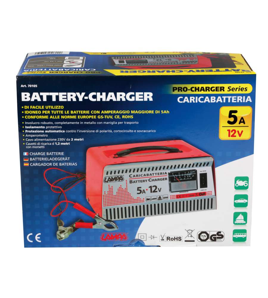 Caricabatteria Pro-Charger 12V - 5A