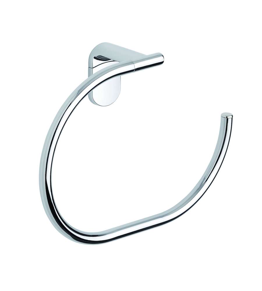 Metaform Porta Asciugamani ad Anello - Cromo - 200x55x145 mm