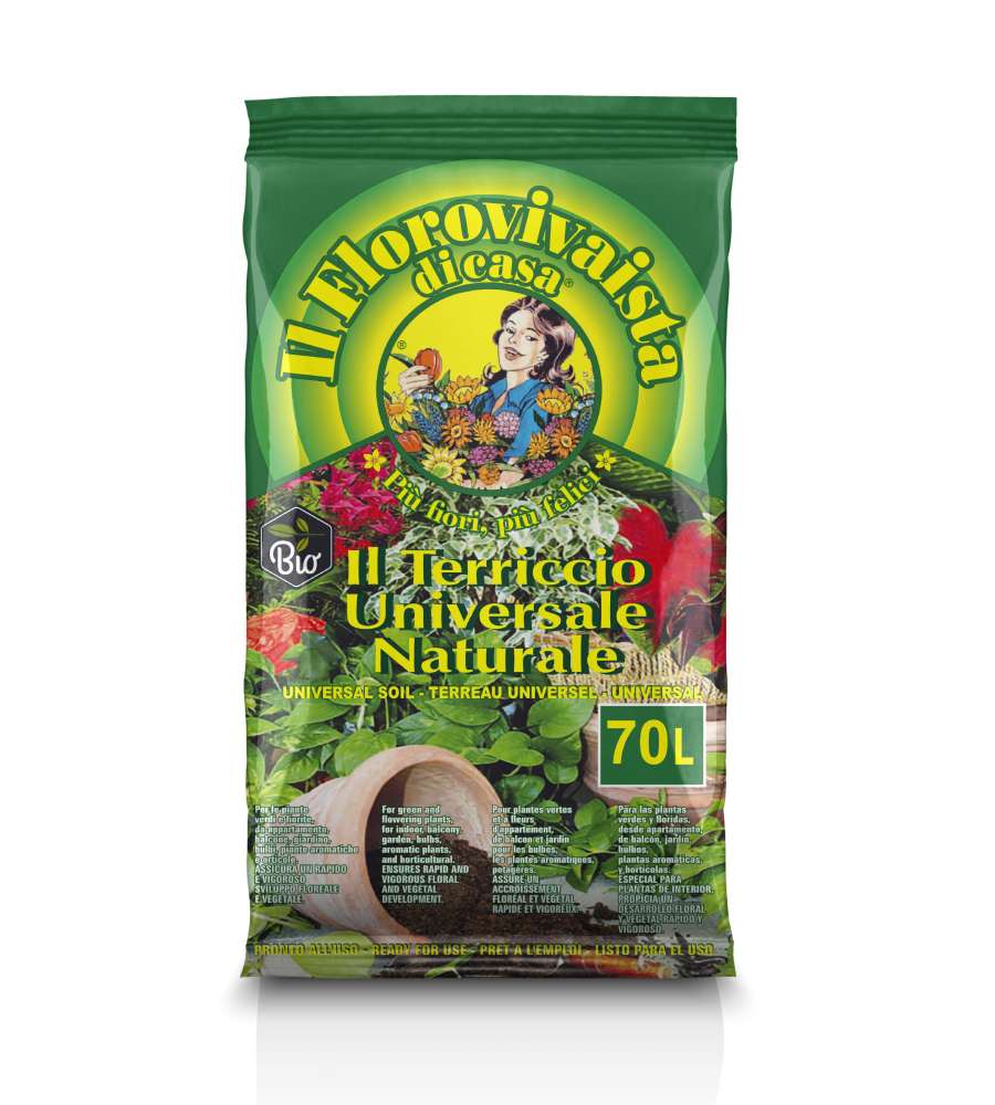 Terriccio Universale Naturale - Sacco da 70 lt