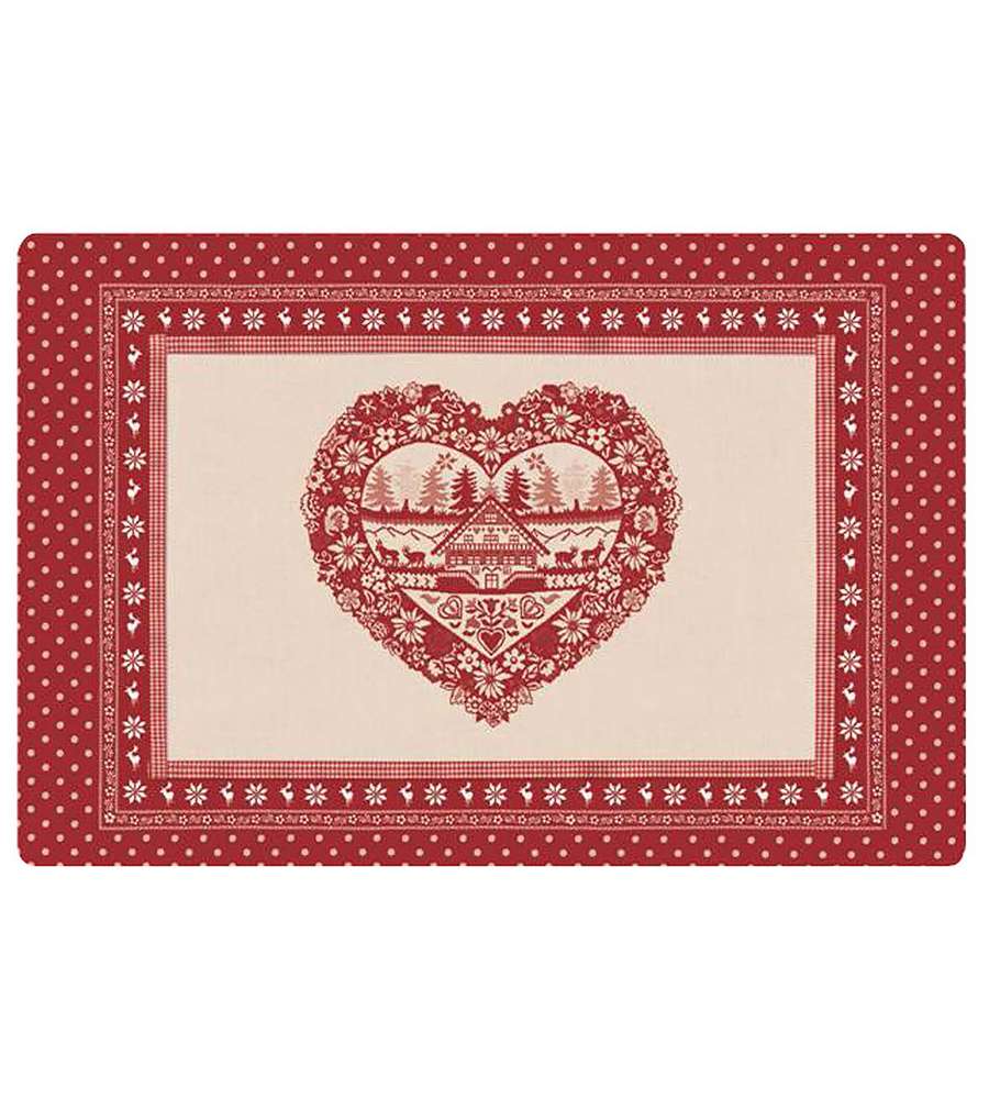 Tavola&co. Tovaglietta Americana - Cuore Country - 30x45 cm