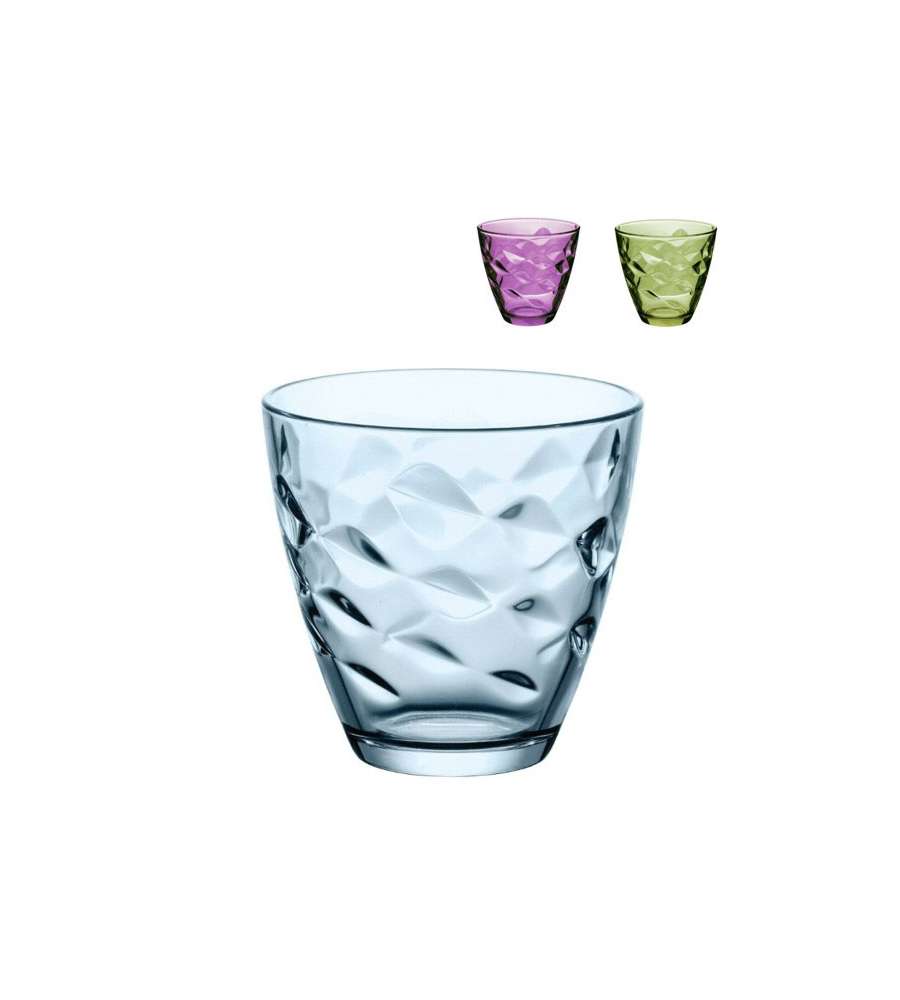 Bicchiere Flora Acqua Azzurro Cc 260 Pz.6 Bormioli