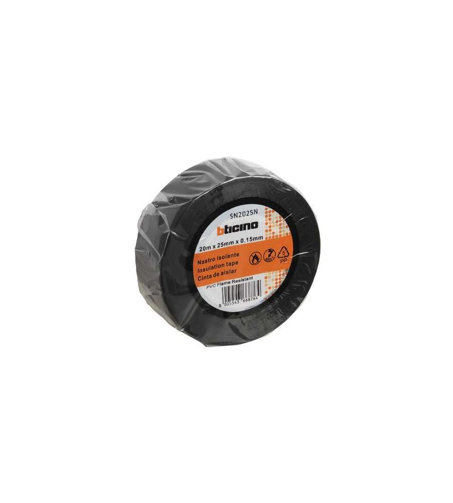 Nastro Isolante 150mic Nero 25mm x 20m