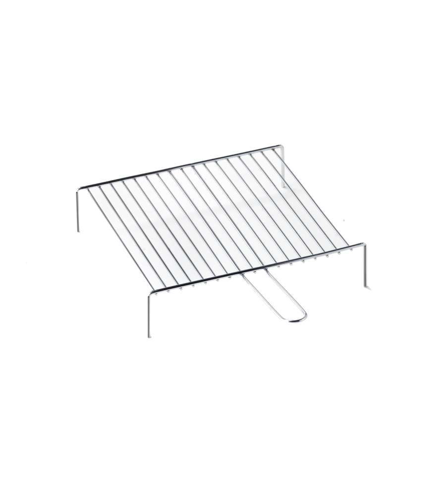 Graticola Camino in Acciaio Cromato - 40 x 35 cm Resistenti al Calore