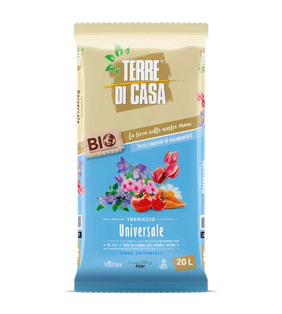 Terriccio Universale Terre di Casa 20L - Bio e Compostabile Vigorplant