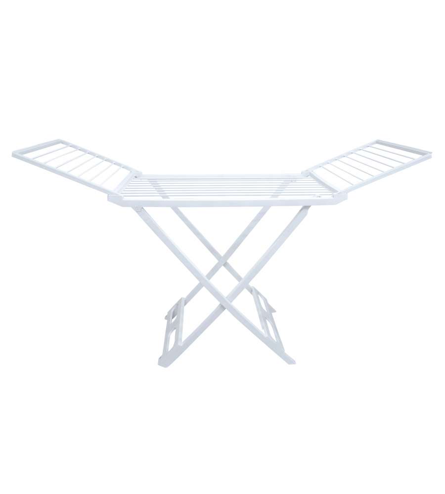 Framar Stendino per Bucato in Resina Bianca con Rotelle - 180x95 cm