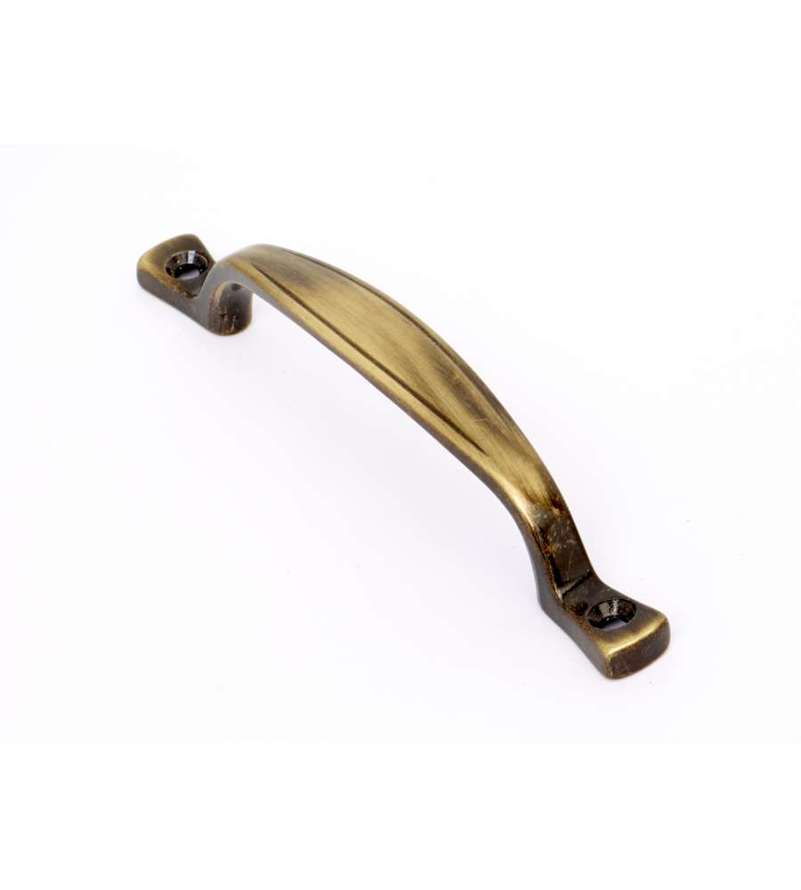 Maniglia vite passante in metallo finitura bronzo 96 mm