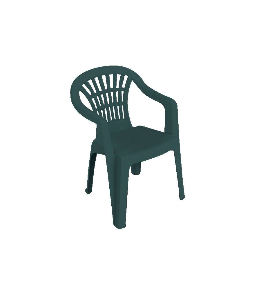 Progarden Sedia da Giardino in Resina - Verde - 56x54x80 cm