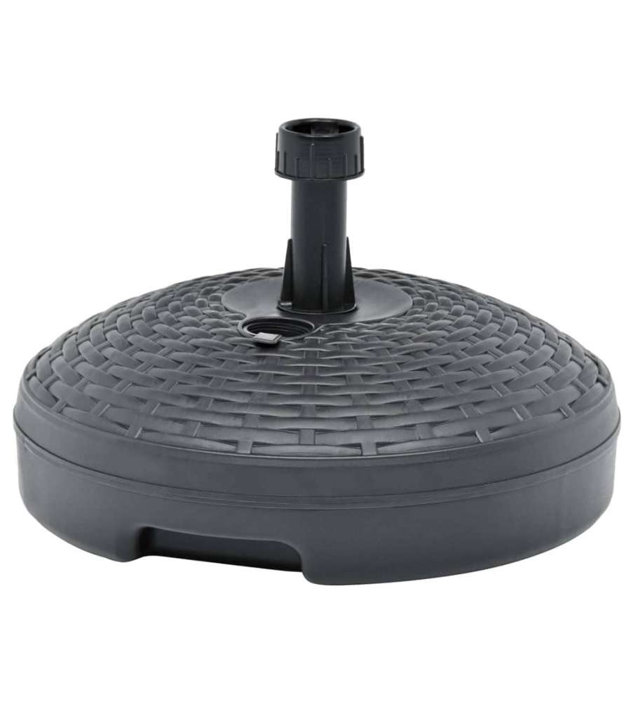 Ipae Progarden Base per Ombrellone Rattan - Antracite - 45cm