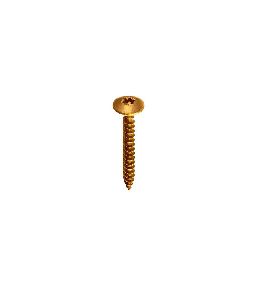 Viti truciolari Torx zincate giallo con collare 6,0 x 60 - 1 Kg.