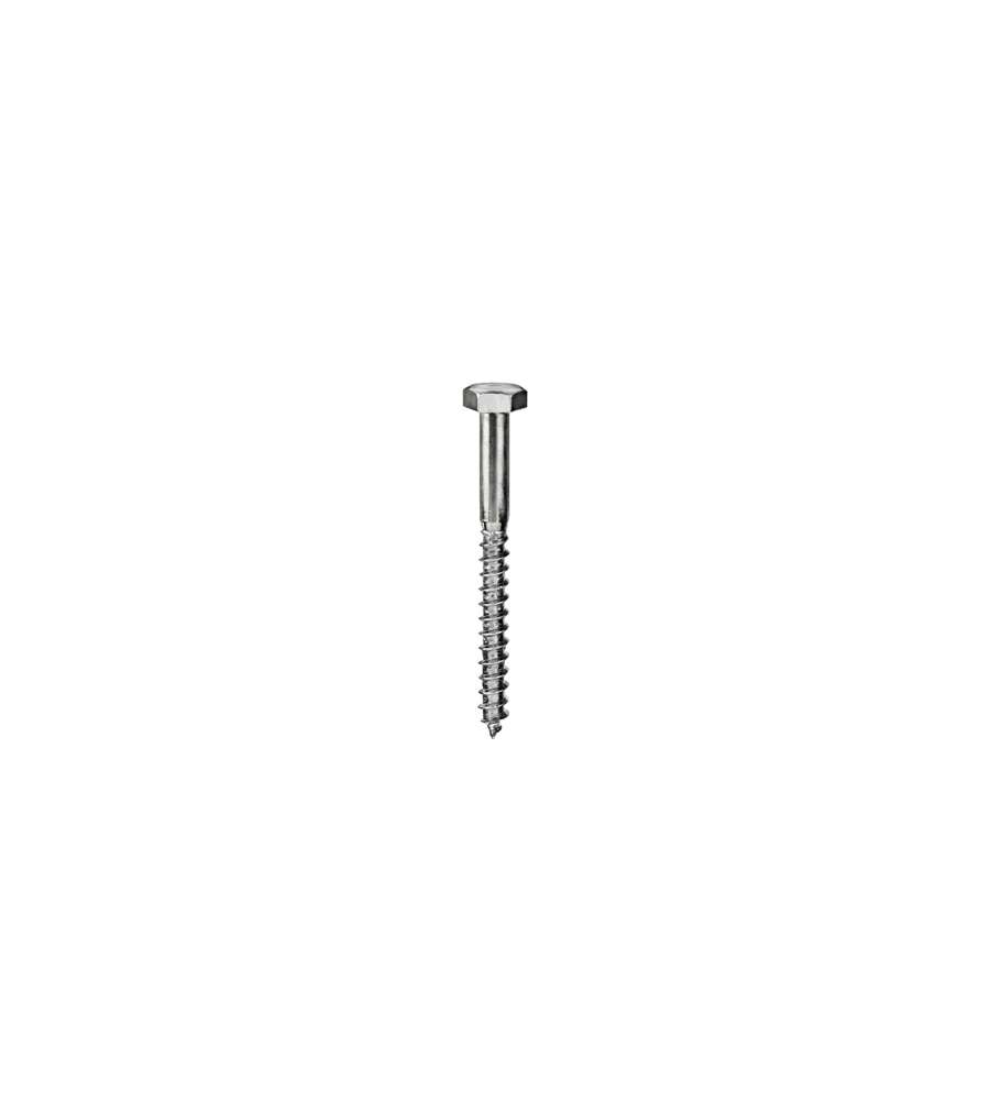 Tirafondi DIN 571 Inox A2 - 6 x 40 - 6 pz.