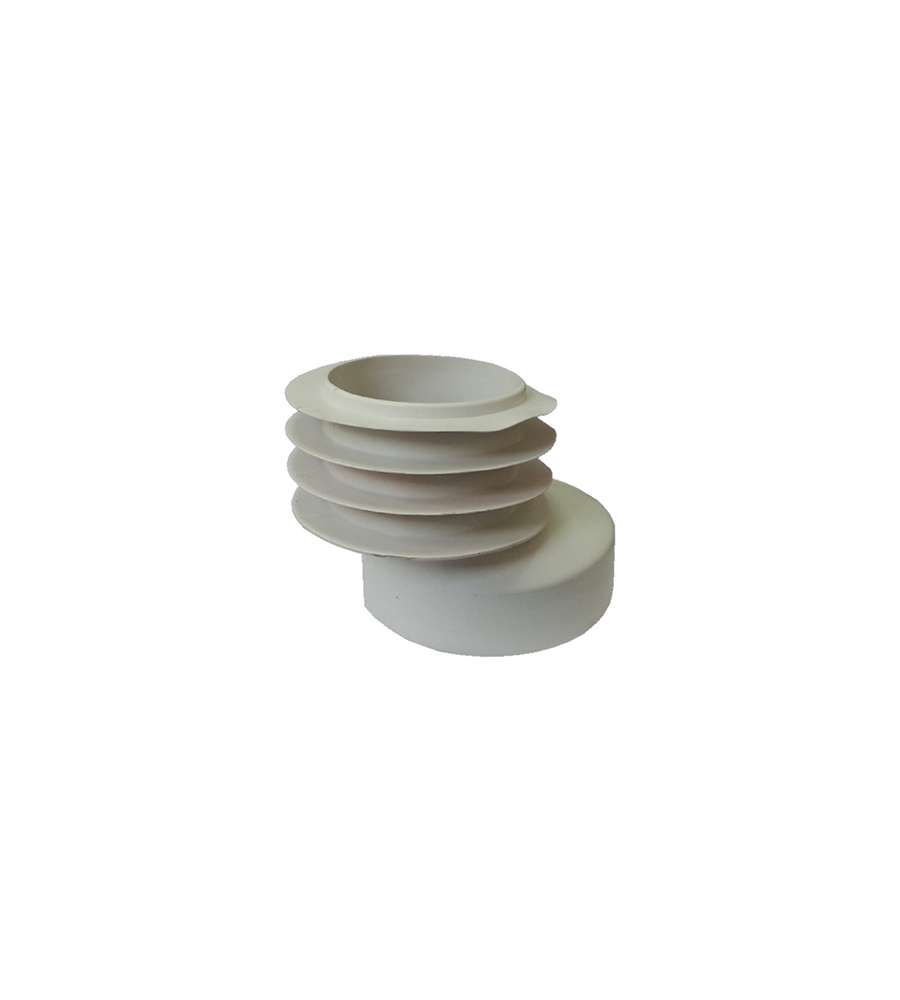 Guarnizione scarico WC eccentrico bianco