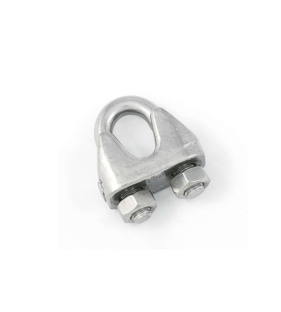 Morsetto per funi  4 mm. in acciaio Inox A4 - AISI 316 - 2 pz.