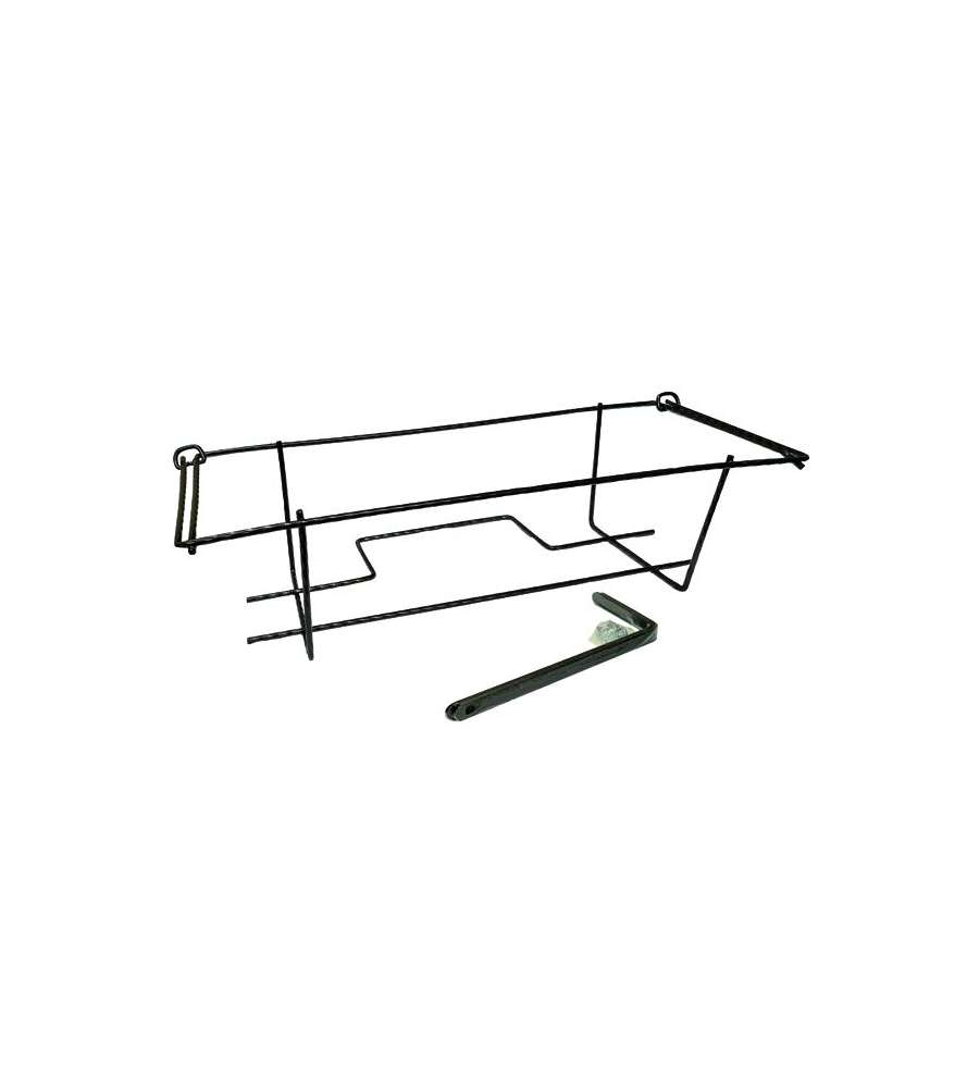 Balconiera Regolabile in Metallo - Grigio Scuro - 50 cm