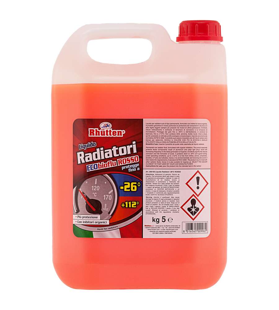 Liquido Radiatori Rosso -26 5 lt
