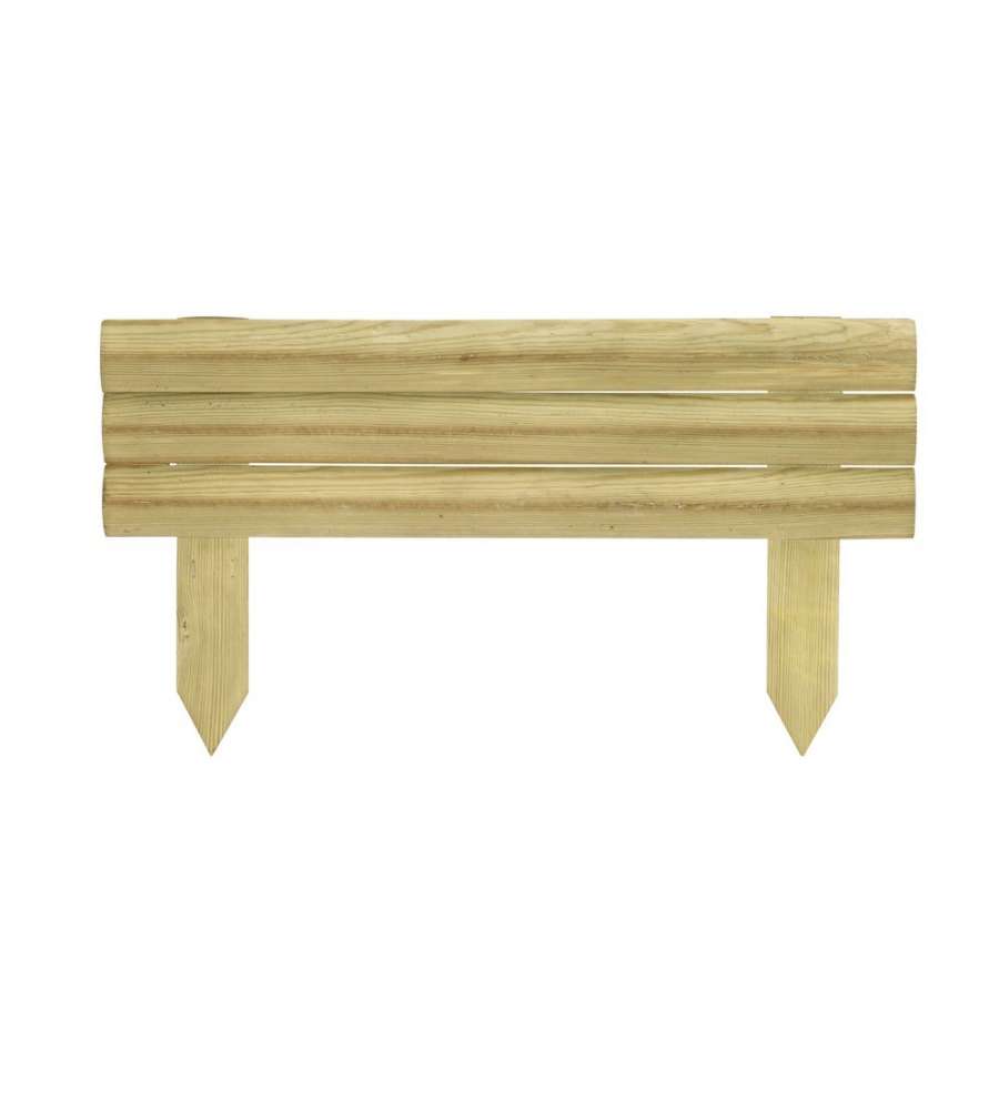 Bordura da Giardino in Legno Verde - 55x30 cm