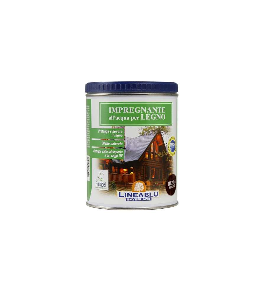 Sayerlack Impregnante per Legno Esterni Mogano 750 ml - Protezione UV