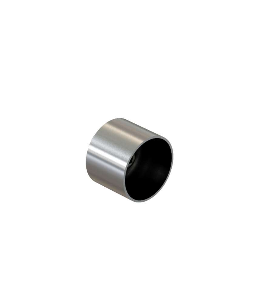 Raccordo in acciaio inox satinato per corrimano in legno