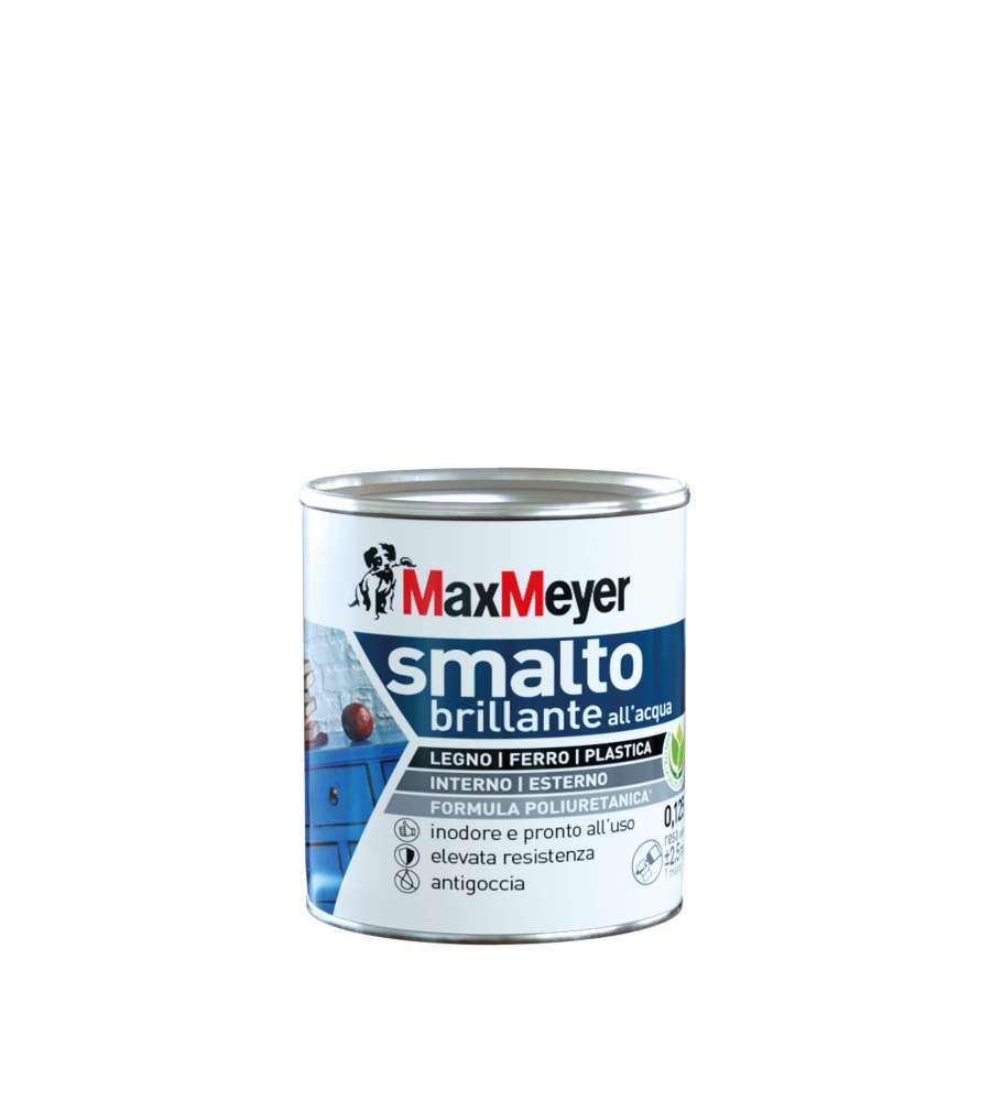 MaxMeyer Smalto Brillante Bianco Poliuretanico - 0,125 l