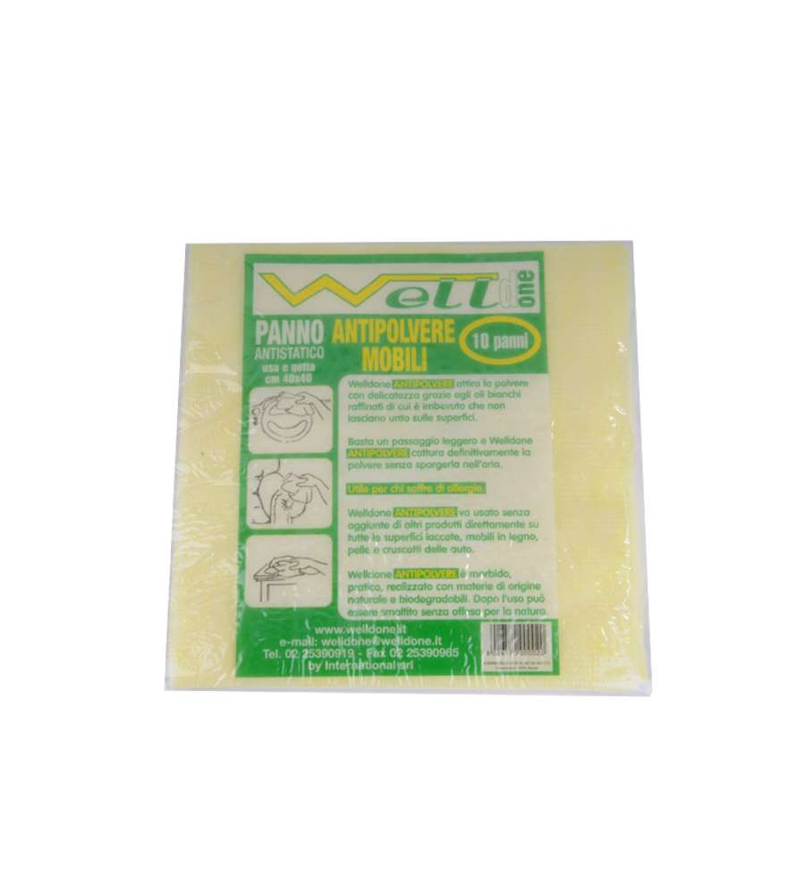 Panno Polvere              Pz 10 Cm 40X40 Welldone