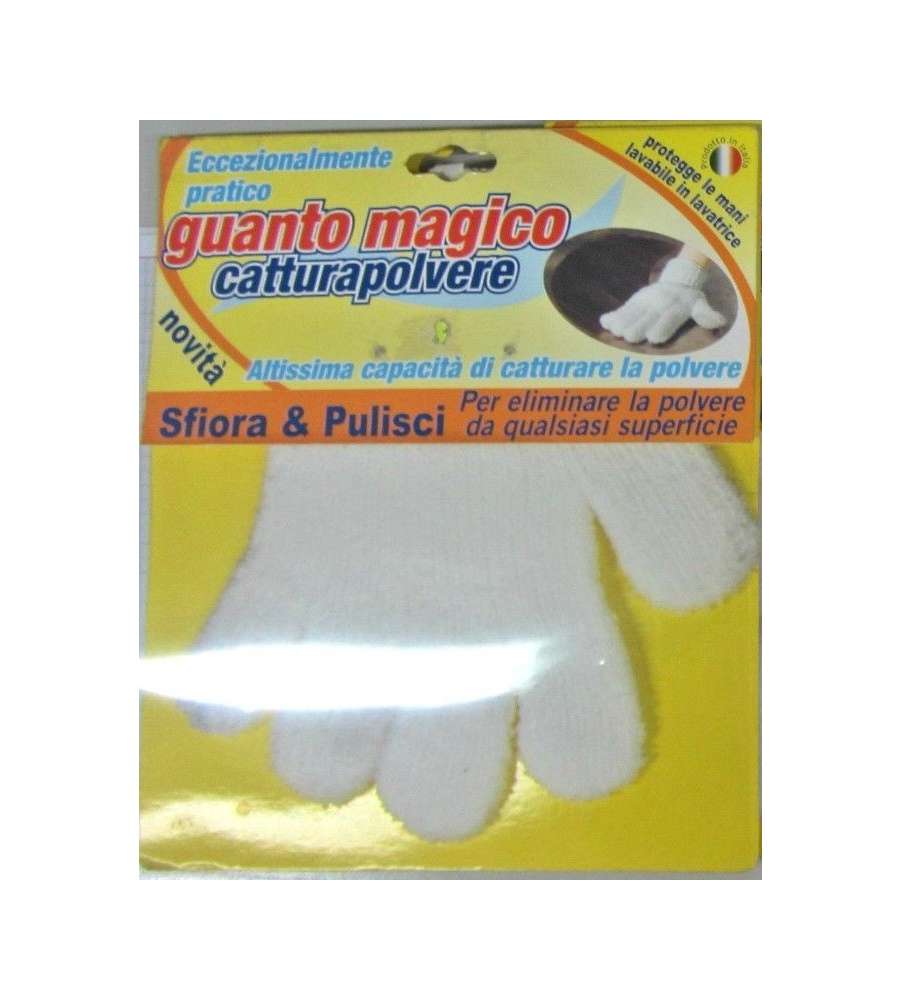 Guanto Mangiapolvere Supermicrofibra - Alta Capacit - Lavabile