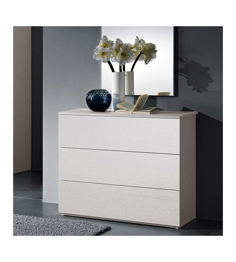 Mcs Mobili Com Easy Bianco 90x79x46 cm - Arredo Camera da Letto