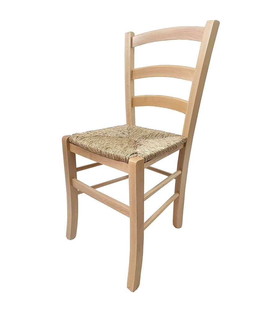 Paesana Sedia in Legno Naturale - Dimensioni 40x35 h87 cm