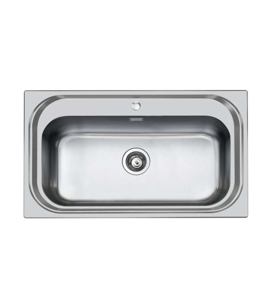 Foster Lavello Monovasca in Acciaio Inox - 86x50 cm