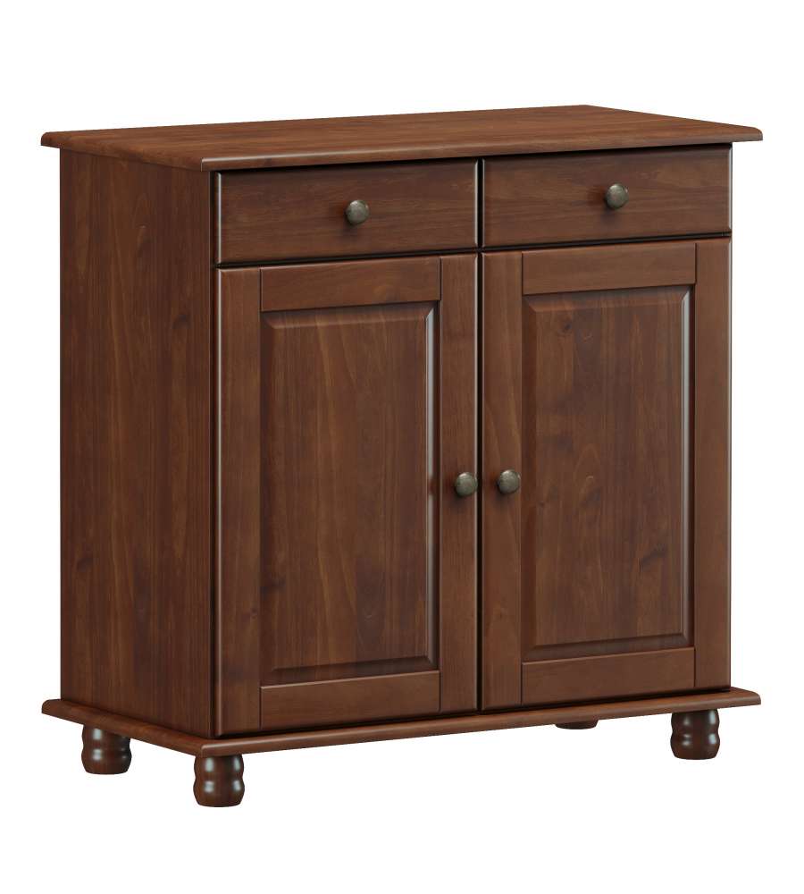 Domo Mea Credenza Ciliegio con 2 Ante e Cassetti - 88x43x86 cm