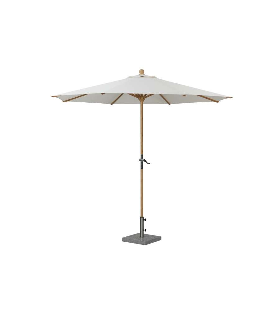 Domo Mea Ombrellone Esterno in Bamboo - Bianco - 270cm