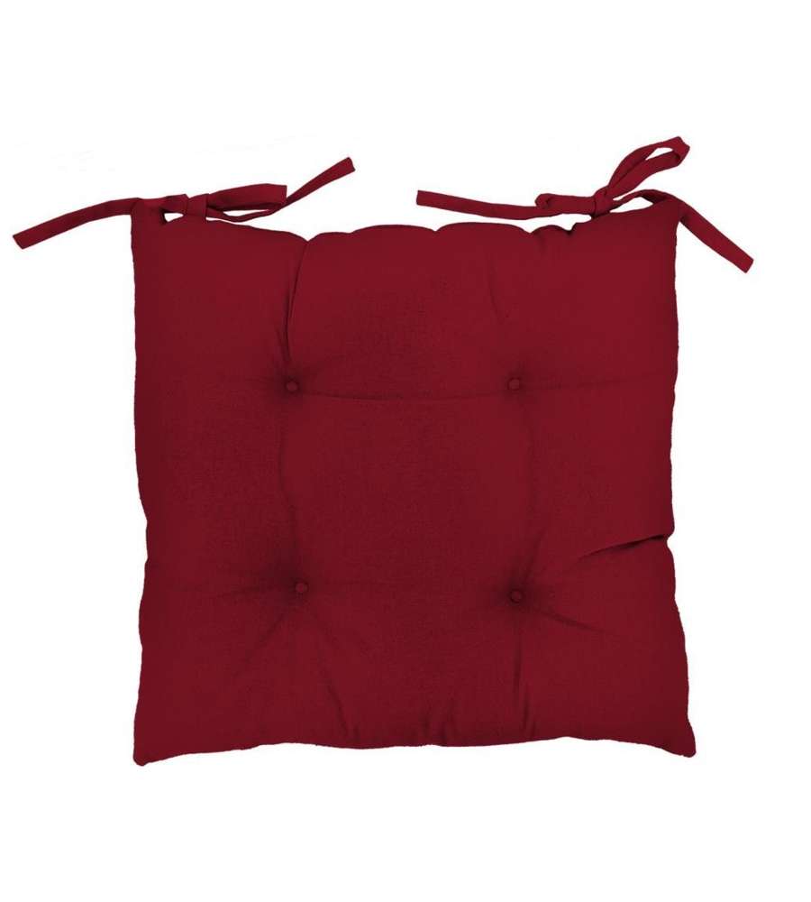 Cuscino Coprisedia Bordeaux in Cotone 40x40 cm
