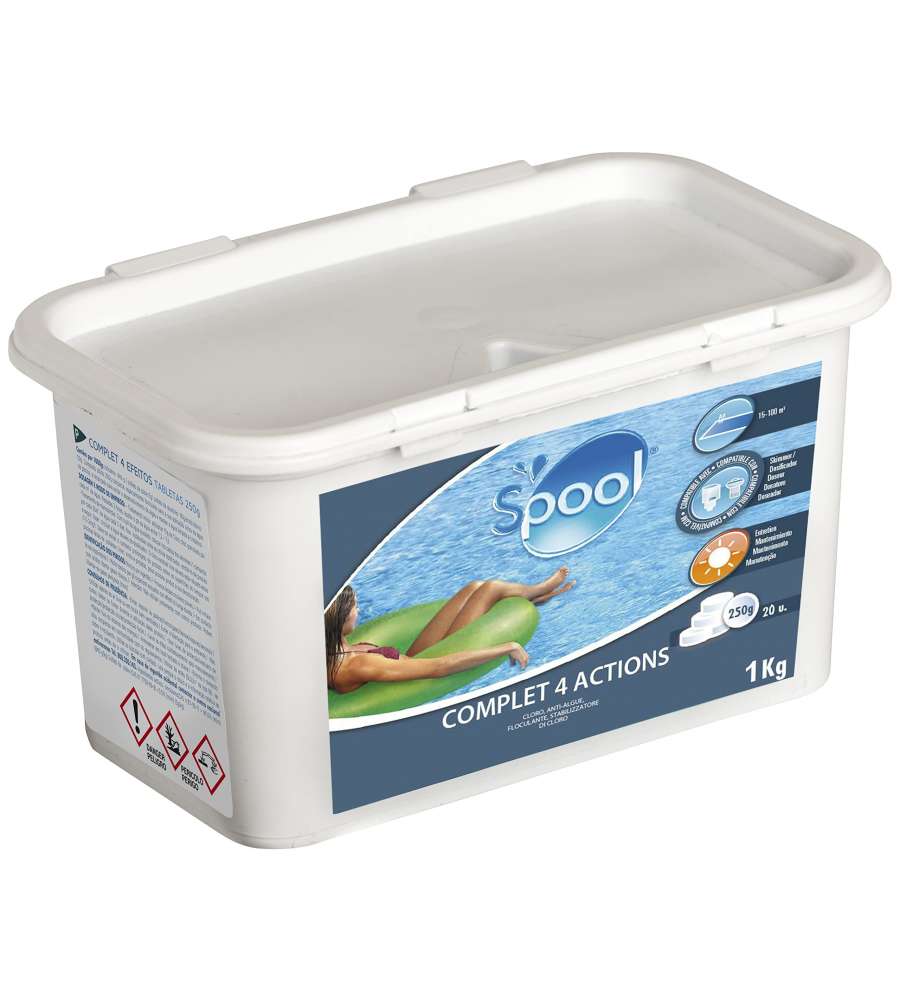 Gre Trattamento Piscina 4 Effetti - 1 Kg