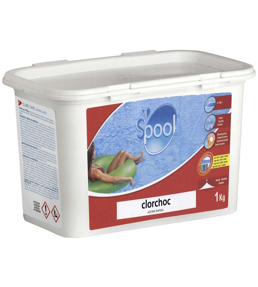 Gre Cloro Shock per Piscine in Granuli - 1 Kg
