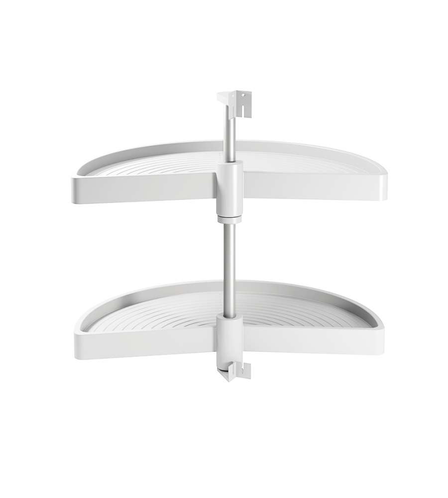 Emuca Cestello girevole per mobile da cucina, 180, modulo 800 mm, Bianco
