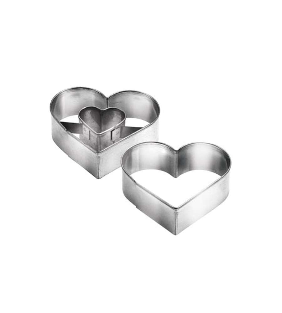 Tescoma Stampi Biscotti Cuore - Metallo - 5x4.5 cm