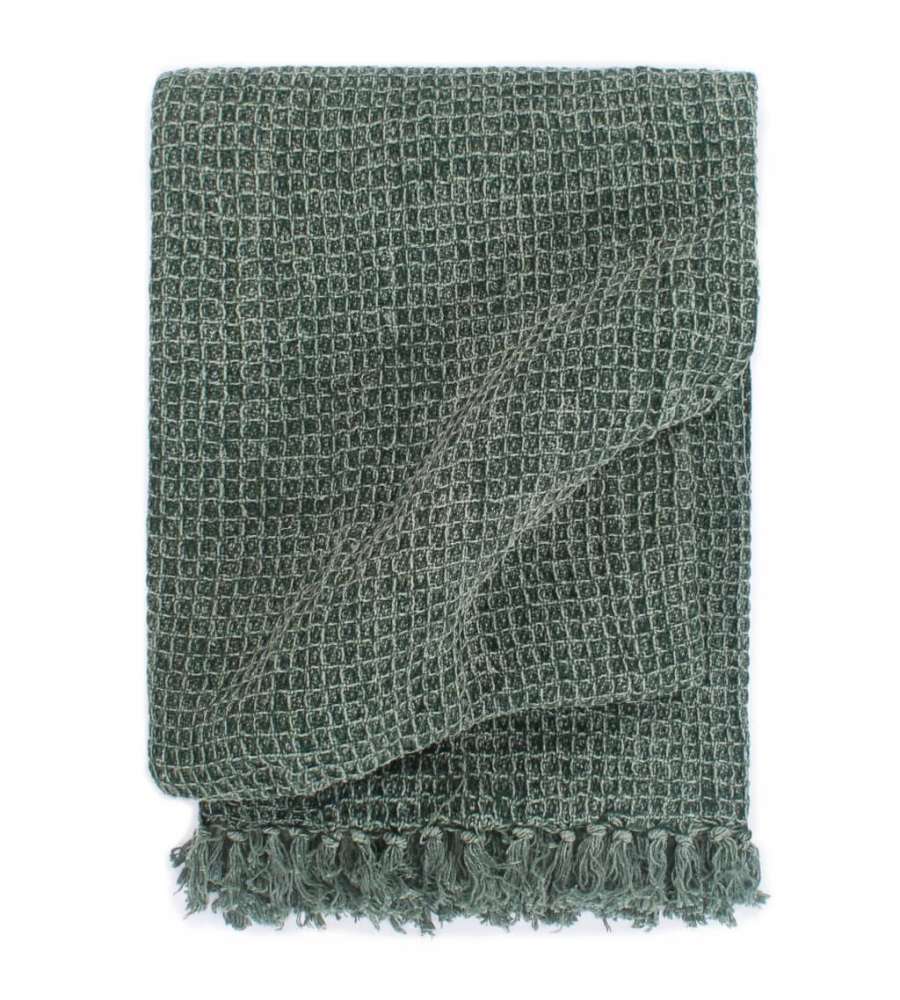 Copriletto in Cotone 125x150 cm Verde Scuro