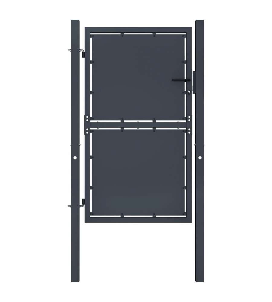 Cancello per Giardino in Acciaio 100x150 cm Antracite